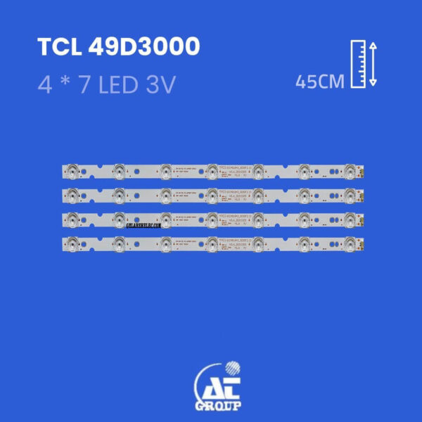 بک لایت تلویزیون تی سی ال 49D3000
