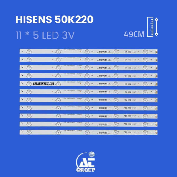 بک لایت تلویزیون هایسنس مدل 50K220